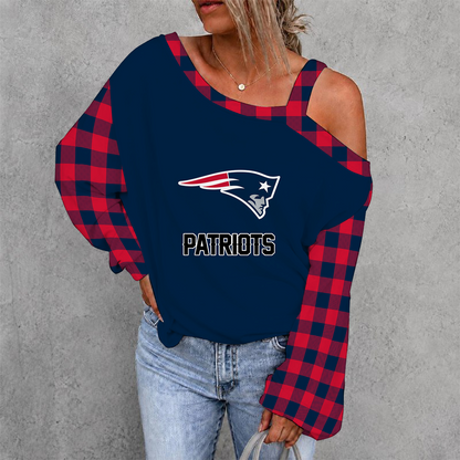 [SPECIAL OFFER] NEW CUSTOMIZED NFL27 NEP NEW ENGLAND PATRIOTS DROP SHOULDER SWEATSHIRT