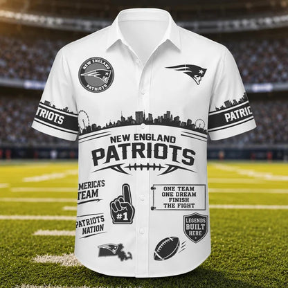 [SPECIAL OFFER] NEW CUSTOMIZED NFL27 NEP NEW ENGLAND PATRIOTS UNISEX HAWAIIAN SHIRT