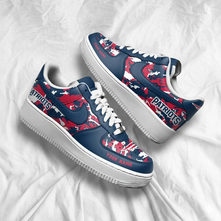 [SPECIAL OFFER] NEW CUSTOMIZED NFL27 NEP NEW ENGLAND PATRIOTS AF1 SNEAKERS
