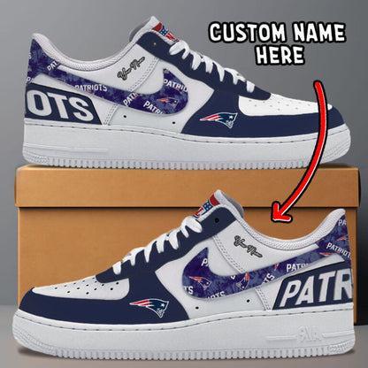 [SPECIAL OFFER] NEW CUSTOMIZED NFL27 NEP NEW ENGLAND PATRIOTS AF1 SNEAKERS