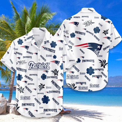 [SPECIAL OFFER] NEW CUSTOMIZED NFL27 NEP NEW ENGLAND PATRIOTS UNISEX HAWAIIAN SHIRT
