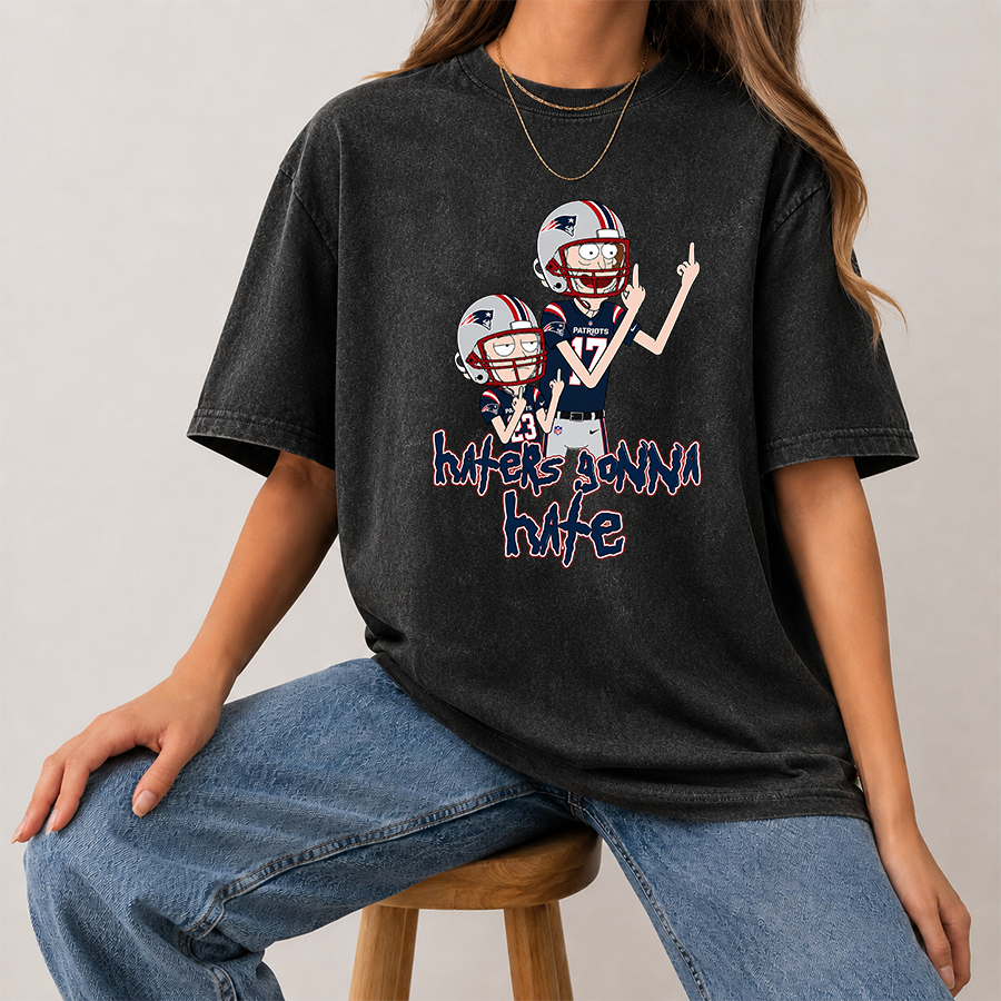 [SPECIAL OFFER] NEW CUSTOMIZED NFL27 NEP NEW ENGLAND PATRIOTS FUNNY WASHED TEE