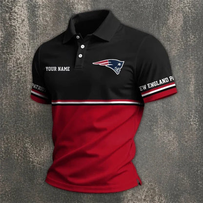[SPECIAL OFFER] NEW CUSTOMIZED NFL27 NEP NEW ENGLAND PATRIOTS POLO SHIRT