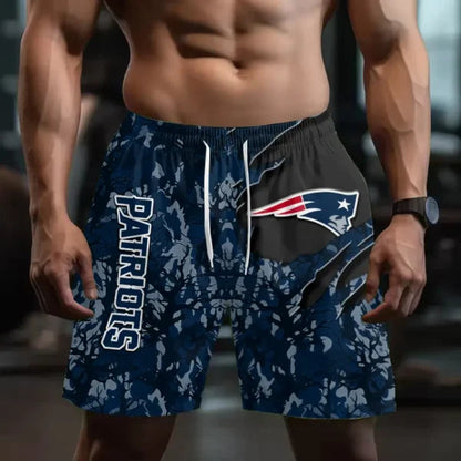 [SPECIAL OFFER] NEW CUSTOMIZED NFL27 NEP NEW ENGLAND PATRIOTS SHORT PANTS