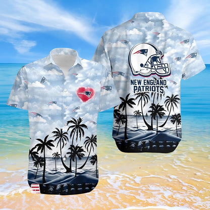 [SPECIAL OFFER] NEW CUSTOMIZED NFL27 NEP NEW ENGLAND PATRIOTS UNISEX HAWAIIAN SHIRT
