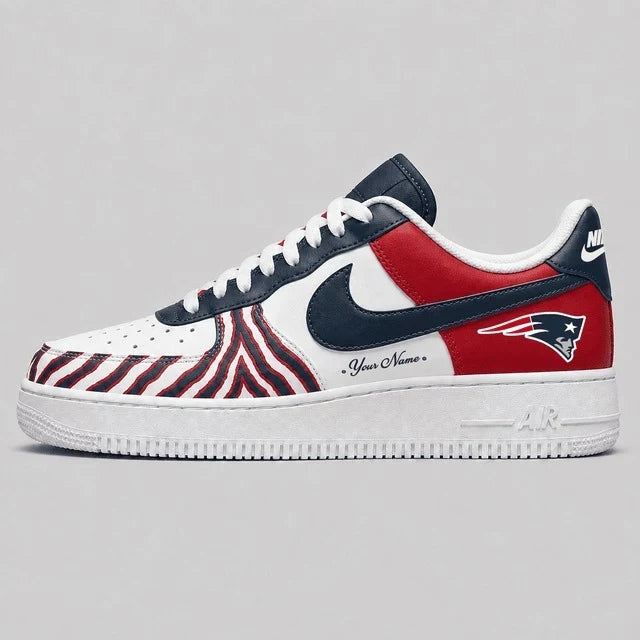 [SPECIAL OFFER] NEW CUSTOMIZED NFL27 NEP NEW ENGLAND PATRIOTS AF1 SHOES