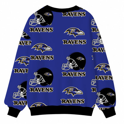 [SPECIAL OFFER] NEW CUSTOMIZED NFL28 BTR BALTIMORE RAVENS CARDIGAN