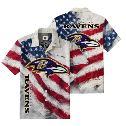 [SPECIAL OFFER] NEW CUSTOMIZED NFL28 BTR BALTIMORE RAVENS UNISEX HAWAIIAN SHIRT