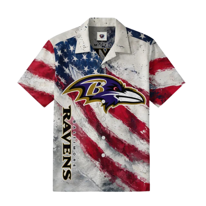[SPECIAL OFFER] NEW CUSTOMIZED NFL28 BTR BALTIMORE RAVENS UNISEX HAWAIIAN SHIRT