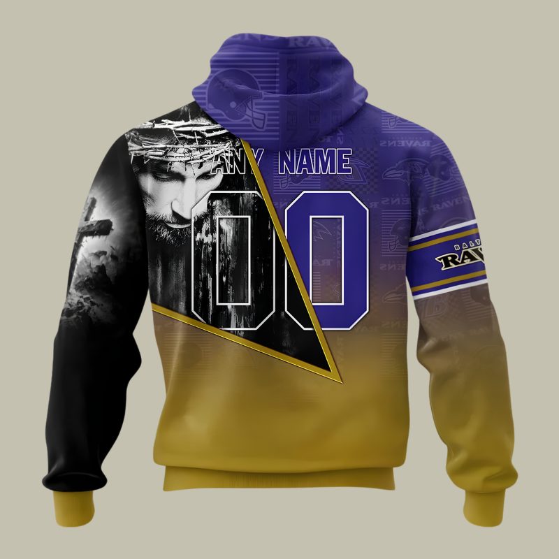 [SPECIAL OFFER] NEW CUSTOMIZED NFL28 BTR BALTIMORE RAVENS GOD'S BLESSING T-SHIRT, HOODIE & ZIP HOODIE
