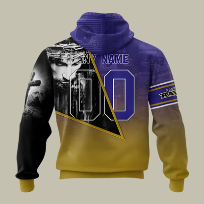 [SPECIAL OFFER] NEW CUSTOMIZED NFL28 BTR BALTIMORE RAVENS GOD'S BLESSING T-SHIRT, HOODIE & ZIP HOODIE