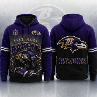 [SPECIAL OFFER] NEW CUSTOMIZED NFL28 BTR BALTIMORE RAVENS APPAREL