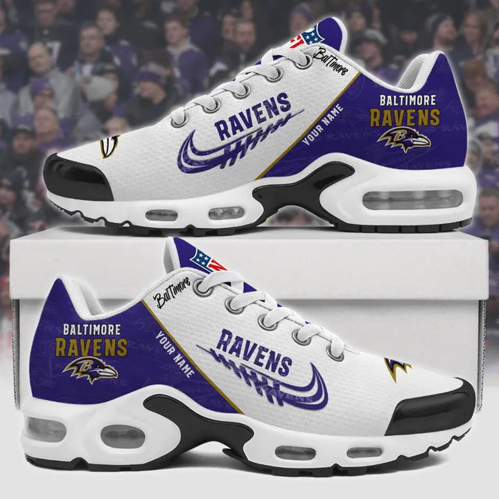 [SPECIAL OFFER] NEW CUSTOMIZED NFL28 BTR BALTIMORE RAVENS AIR MAX PLUS SNEAKERS