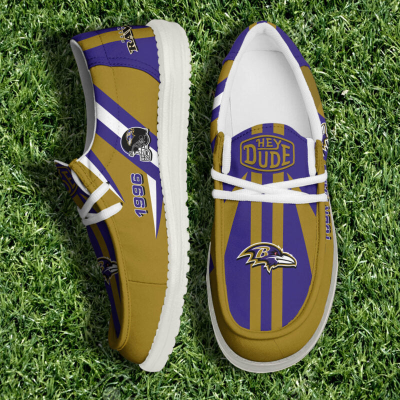 [SPECIAL OFFER] NEW CUSTOMIZED NFL28 BTR BALTIMORE RAVENS LOAFER SHOES