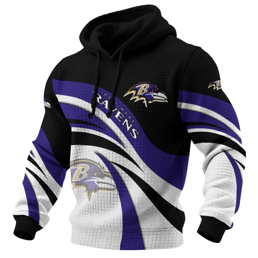 [SPECIAL OFFER] NEW CUSTOMIZED NFL28 BTR BALTIMORE RAVENS UNISEX HOODED SWEATSHIRT