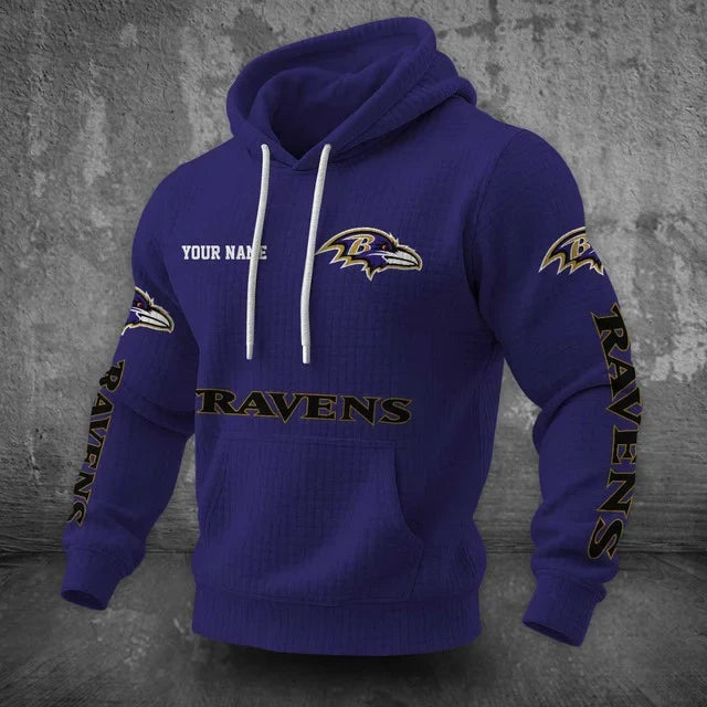 [SPECIAL OFFER] NEW CUSTOMIZED NFL28 BTR BALTIMORE RAVENS UNISEX HOODED SWEATSHIRT
