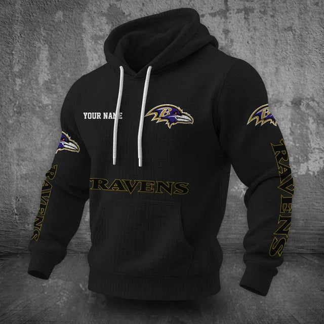 [SPECIAL OFFER] NEW CUSTOMIZED NFL28 BTR BALTIMORE RAVENS UNISEX HOODED SWEATSHIRT