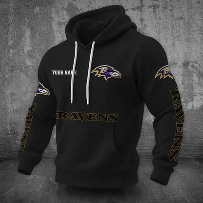 [SPECIAL OFFER] NEW CUSTOMIZED NFL28 BTR BALTIMORE RAVENS UNISEX HOODED SWEATSHIRT