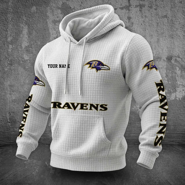 [SPECIAL OFFER] NEW CUSTOMIZED NFL28 BTR BALTIMORE RAVENS UNISEX HOODED SWEATSHIRT