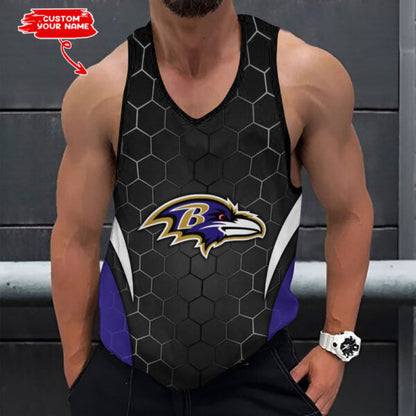 [SPECIAL OFFER] NEW CUSTOMIZED NFL28 BTR BALTIMORE RAVENS UNISEX TANK TOP