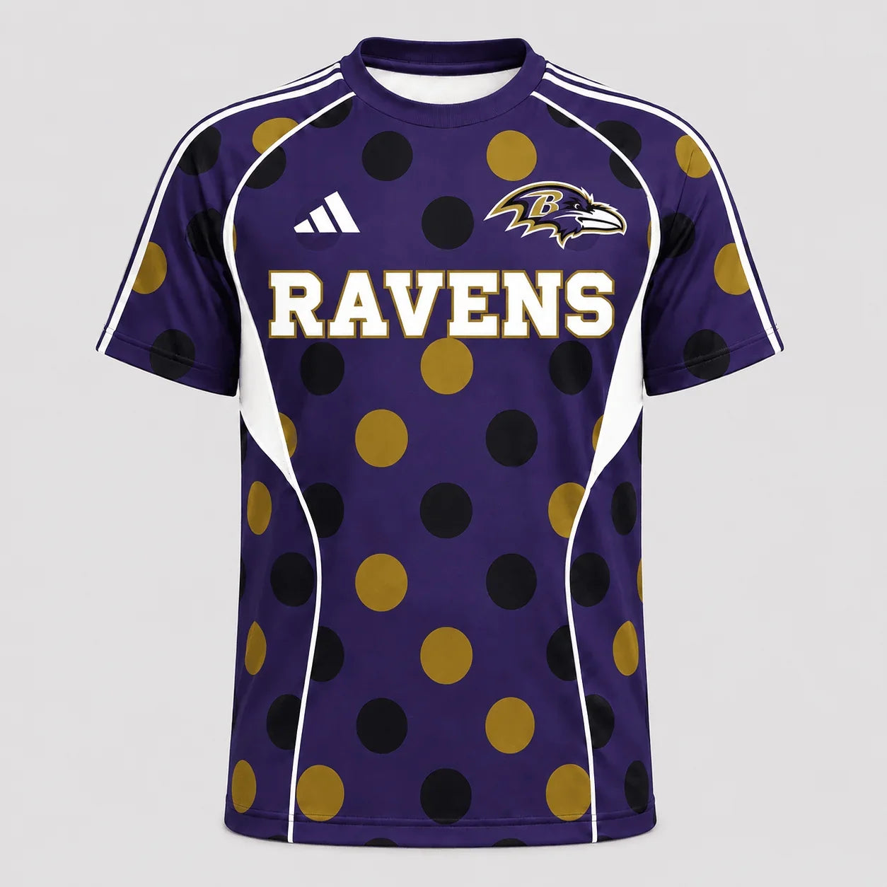 [SPECIAL OFFER] NEW CUSTOMIZED NFL28 BTR BALTIMORE RAVENS RAGLAN TEE