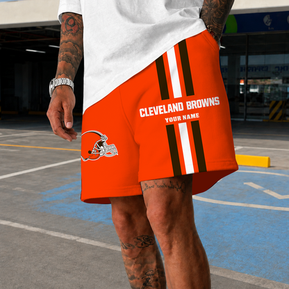 [SPECIAL OFFER] NEW CUSTOMIZED NFL29 CLB CLEVELAND BROWNS SHORT PANTS