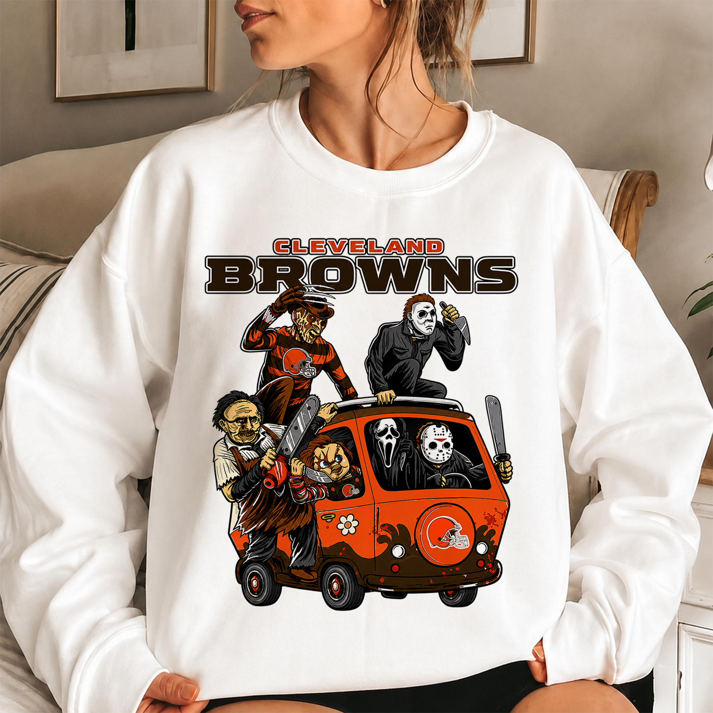 [SPECIAL OFFER] NEW CUSTOMIZED NFL29 CLB CLEVELAND KHAKIS UNISEX SWEATSHIRT