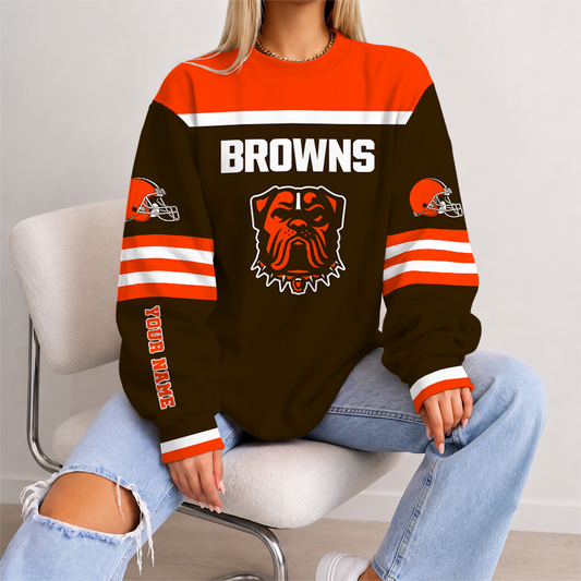 [SPECIAL OFFER] NEW CUSTOMIZED NFL29 CLB CLEVELAND KHAKIS UNISEX SWEATSHIRT
