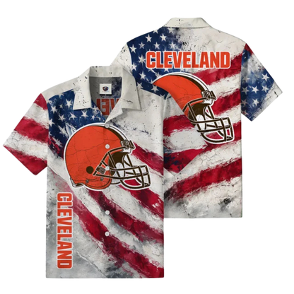 [SPECIAL OFFER] NEW CUSTOMIZED NFL29 CLB CLEVELAND BROWNS UNISEX HAWAIIAN SHIRT
