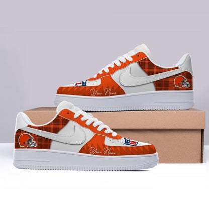 [SPECIAL OFFER] NEW CUSTOMIZED NFL29 CLB CLEVELAND BROWNS AF1 SHOES