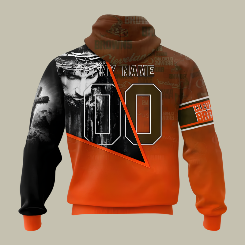 [SPECIAL OFFER] NEW CUSTOMIZED NFL29 CLB CLEVELAND BROWNS GOD'S BLESSING T-SHIRT, HOODIE & ZIP HOODIE
