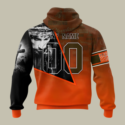 [SPECIAL OFFER] NEW CUSTOMIZED NFL29 CLB CLEVELAND BROWNS GOD'S BLESSING T-SHIRT, HOODIE & ZIP HOODIE