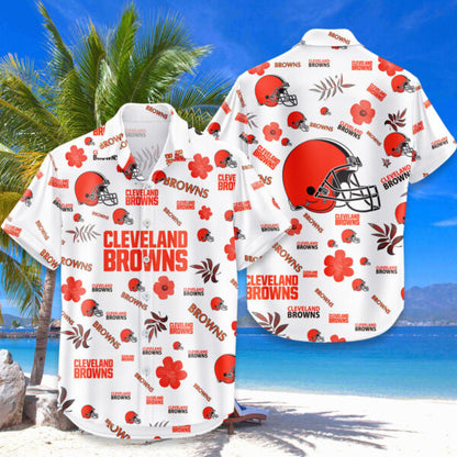 [SPECIAL OFFER] NEW CUSTOMIZED NFL29 CLB CLEVELAND BROWNS UNISEX HAWAIIAN SHIRT