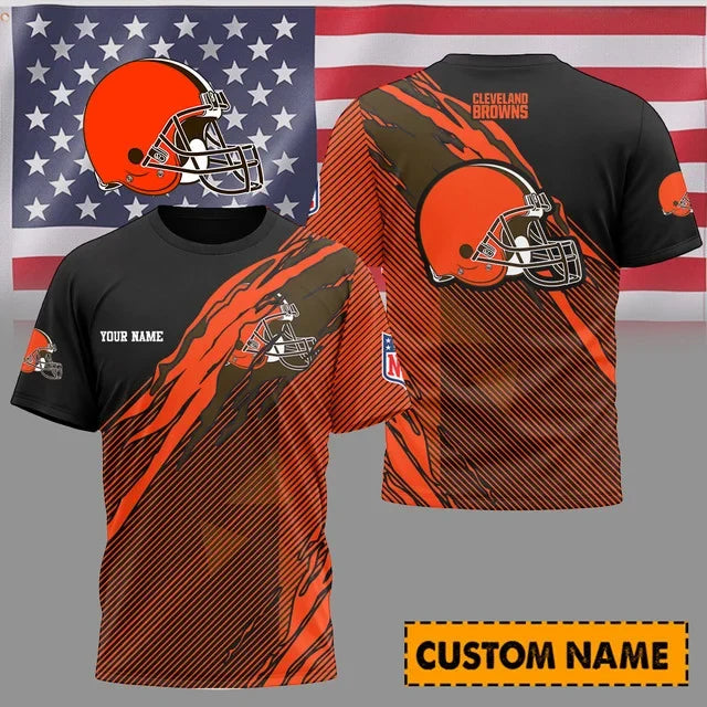 [SPECIAL OFFER] NEW CUSTOMIZED NFL29 CLB CLEVELAND BROWNS UNISEX T-SHIRT & POLO