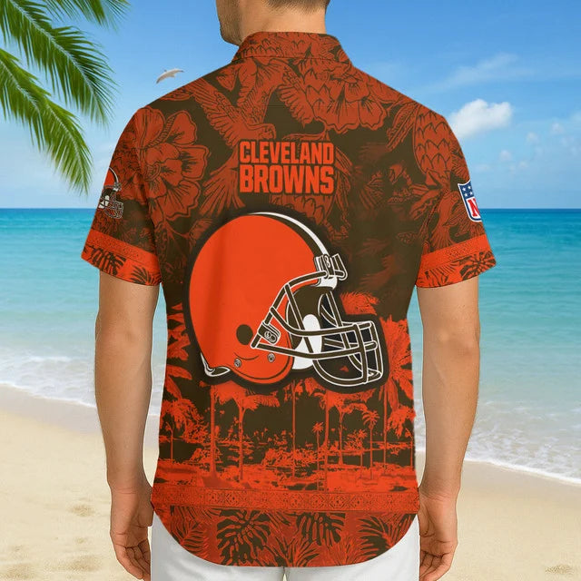 [SPECIAL OFFER] NEW CUSTOMIZED NFL29 CLB CLEVELAND BROWNS UNISEX HAWAIIAN SHIRT