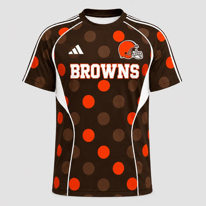 [SPECIAL OFFER] NEW CUSTOMIZED NFL29 CLB CLEVELAND BROWNS RAGLAN TEE