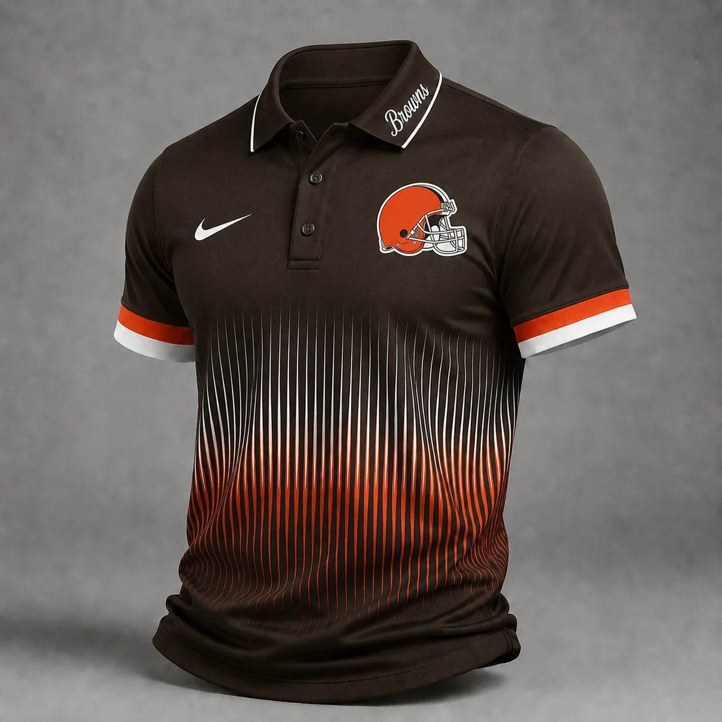[SPECIAL OFFER] NEW CUSTOMIZED NFL29 CLB CLEVELAND BROWNS POLO SHIRT