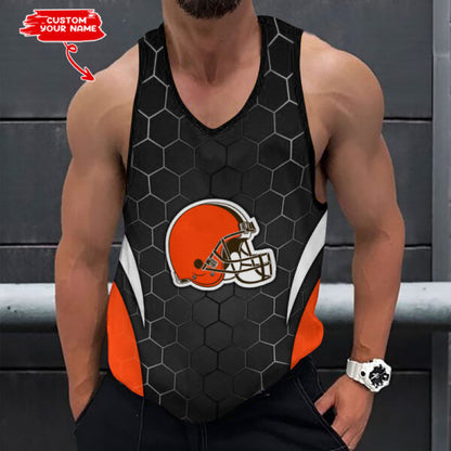 [SPECIAL OFFER] NEW CUSTOMIZED NFL29 CLB CLEVELAND BROWNS UNISEX TANK TOP