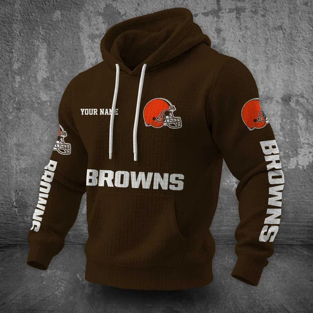 [SPECIAL OFFER] NEW CUSTOMIZED NFL29 CLB CLEVELAND BROWNS UNISEX HOODED SWEATSHIRT
