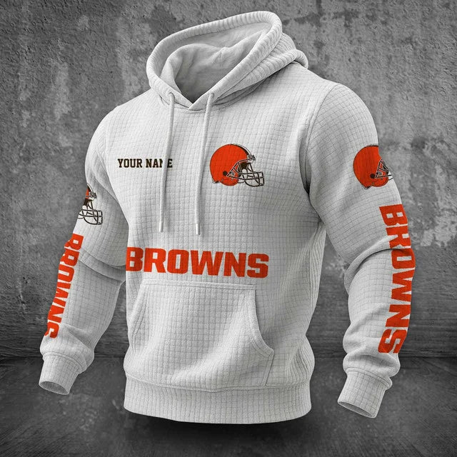 [SPECIAL OFFER] NEW CUSTOMIZED NFL29 CLB CLEVELAND BROWNS UNISEX HOODED SWEATSHIRT