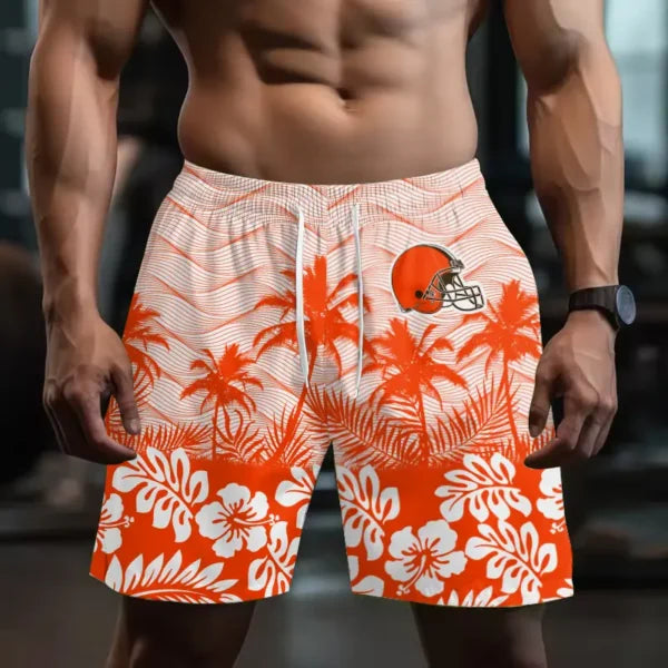 [SPECIAL OFFER] NEW CUSTOMIZED NFL29 CLB CLEVELAND BROWNS SHORT PANTS