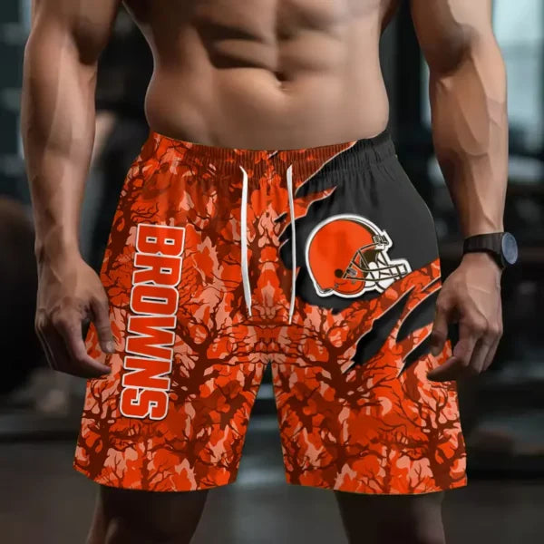 [SPECIAL OFFER] NEW CUSTOMIZED NFL29 CLB CLEVELAND BROWNS SHORT PANTS