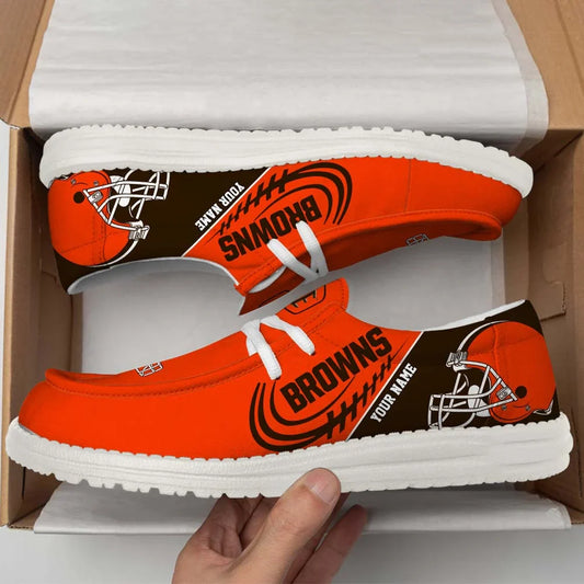 [SPECIAL OFFER] NEW CUSTOMIZED NFL29 CLB CLEVELAND BROWNS LOAFER SHOES