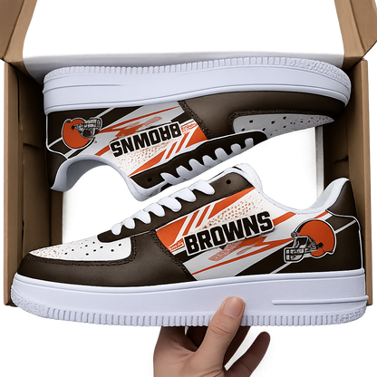 [SPECIAL OFFER] NEW CUSTOMIZED NFL29 CLB CLEVELAND BROWNS AF1 SNEAKERS