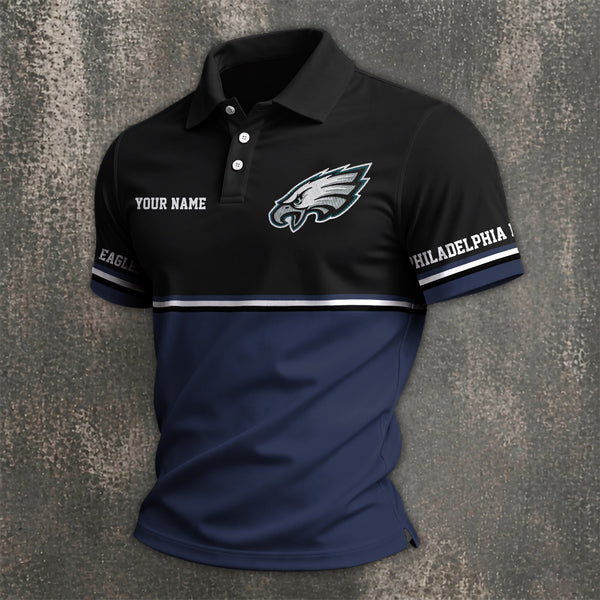 [SPECIAL OFFER] NEW CUSTOMIZED NFL02 PPE PHILADELPHIA EAGLES POLO SHIRT