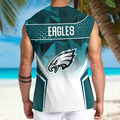 [SPECIAL OFFER] NEW CUSTOMIZED NFL02 PPE PHILADELPHIA EAGLES MEN'S GYM SHIRT