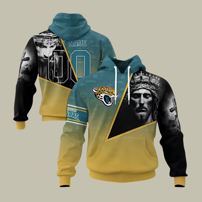 [SPECIAL OFFER] NEW CUSTOMIZED NFL30 JSJ JACKSONVILLE JAGUARS GOD'S BLESSING T-SHIRT, HOODIE & ZIP HOODIE