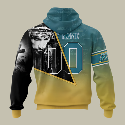 [SPECIAL OFFER] NEW CUSTOMIZED NFL30 JSJ JACKSONVILLE JAGUARS GOD'S BLESSING T-SHIRT, HOODIE & ZIP HOODIE