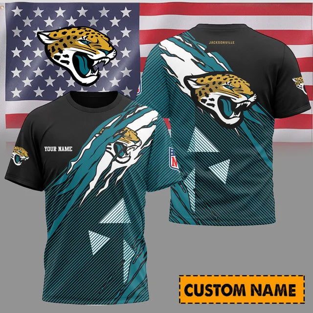 [SPECIAL OFFER] NEW CUSTOMIZED NFL30 JSJ JACKSONVILLE JAGUARS UNISEX T-SHIRT & POLO