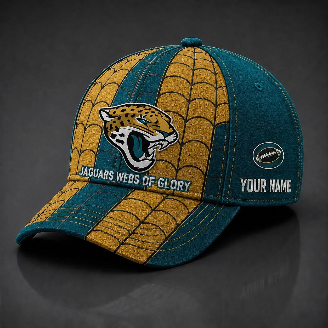 [SPECIAL OFFER] NEW CUSTOMIZED NFL30 JSJ JACKSONVILLE JAGUARS x SPIDER CLASSIC CAP